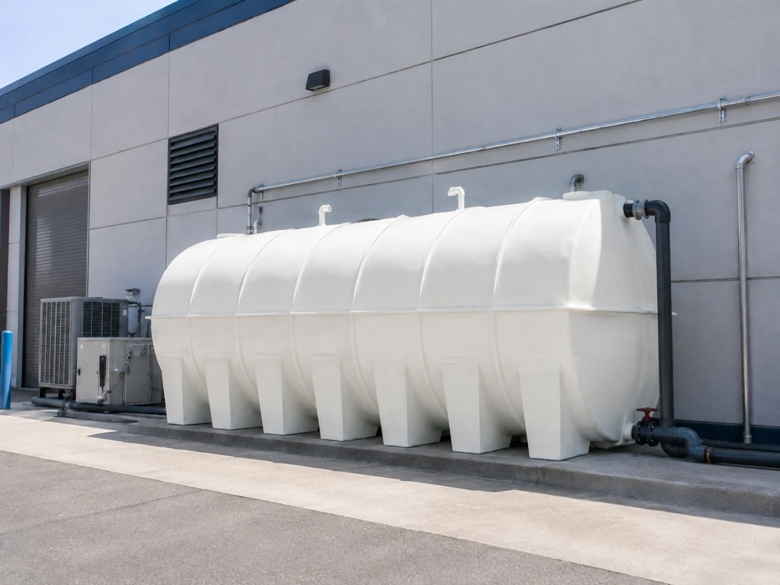 GRP fibreglass water tank — full product view