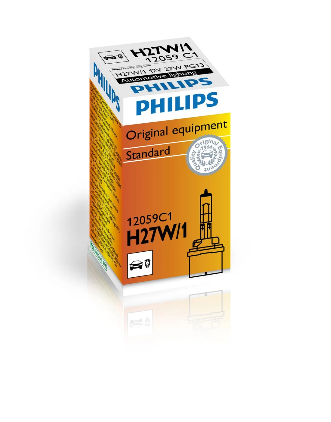 Philips Standard H27W/1 12V 27W PG13 Fog Light Bulb