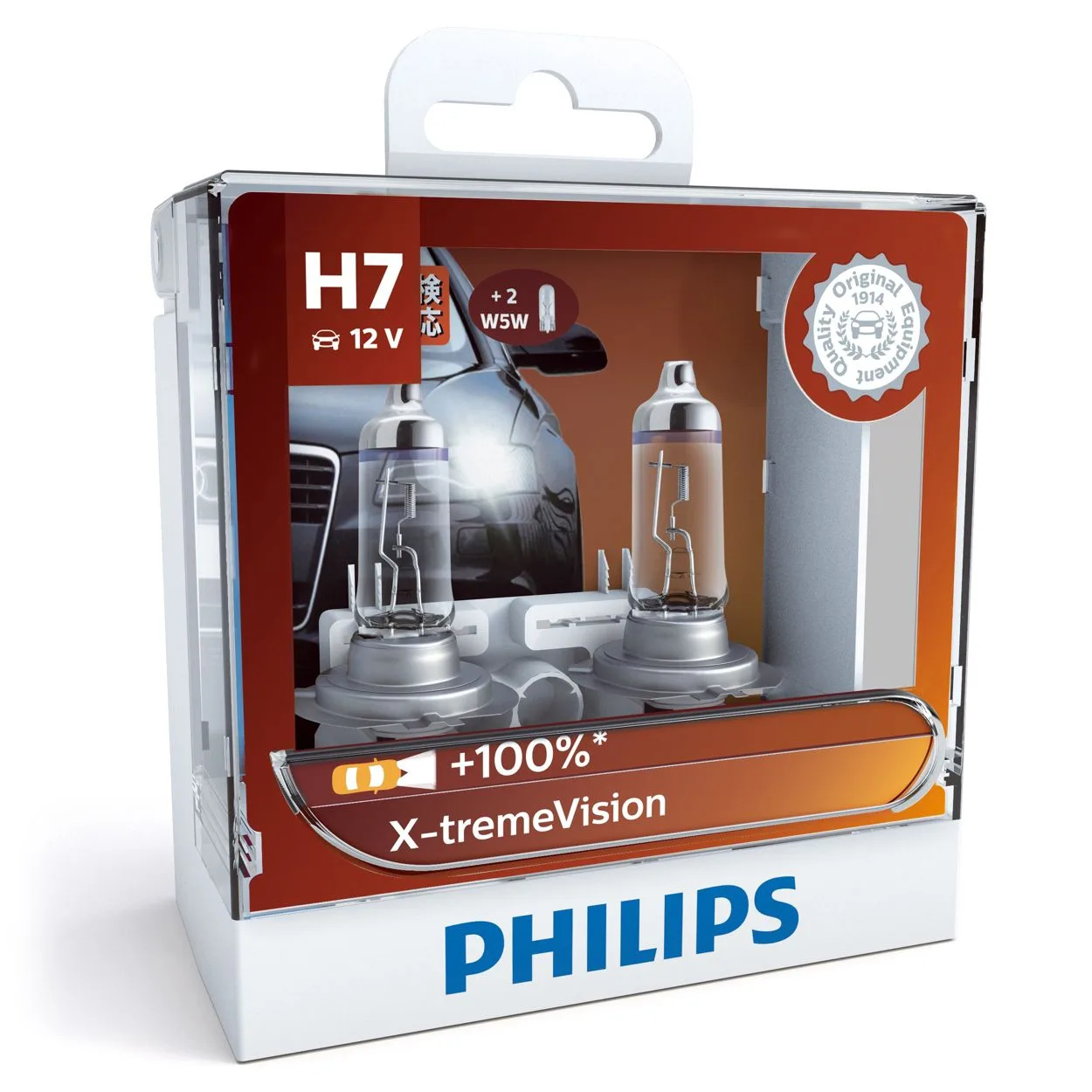 Philips X-tremeVision H7 12V 55W PX26d Headlight Bulb, Twin Pack (discontinued)