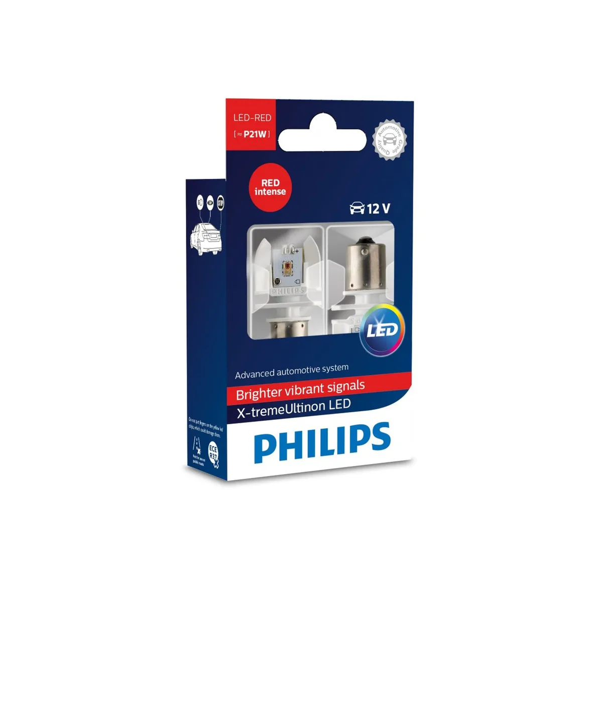Philips X-tremeUltinon LED P21W 12V Stop Light Bulb, Twin Pack