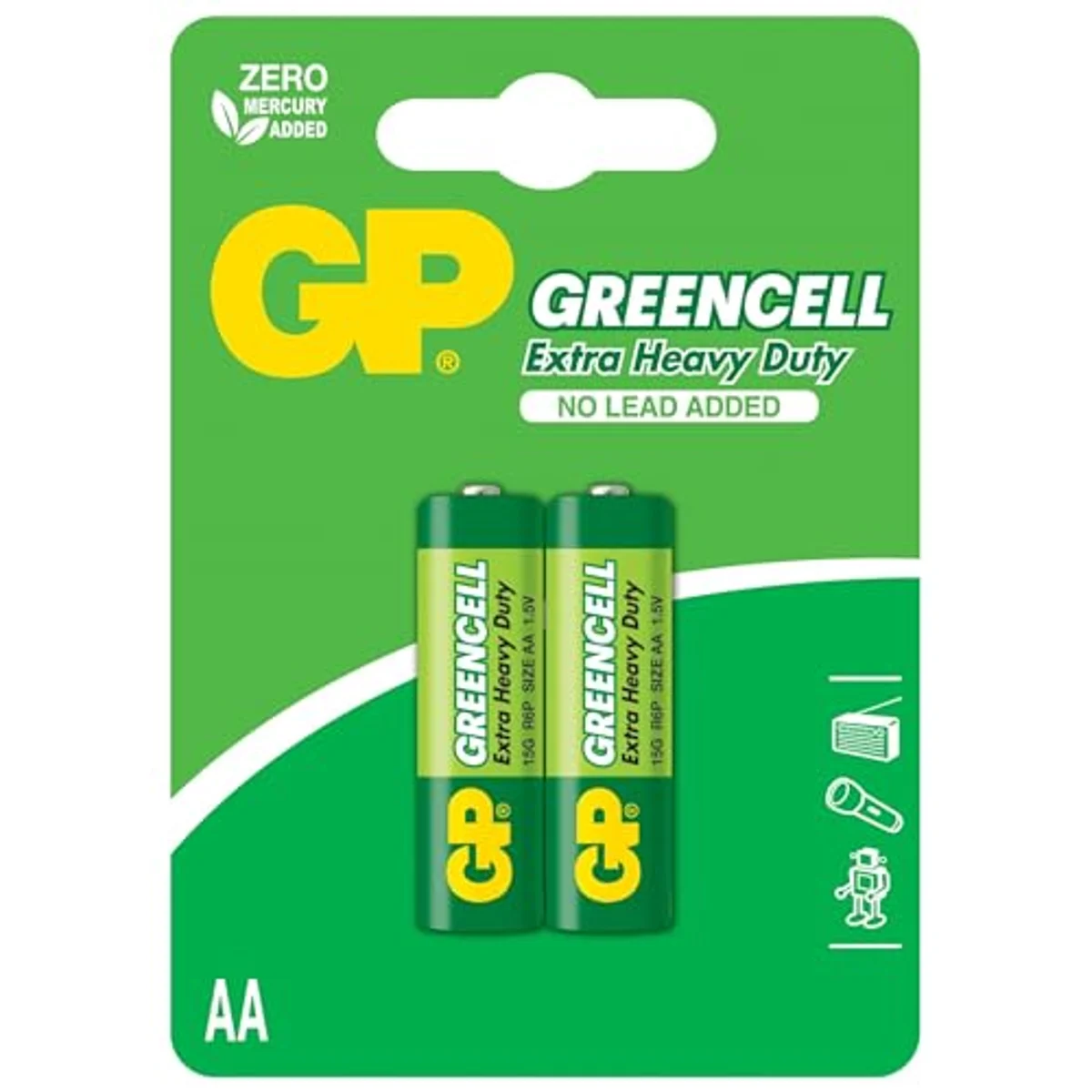 Gp15g-Iu2 Greencell Extra Heavy Duty Aa 1.5v