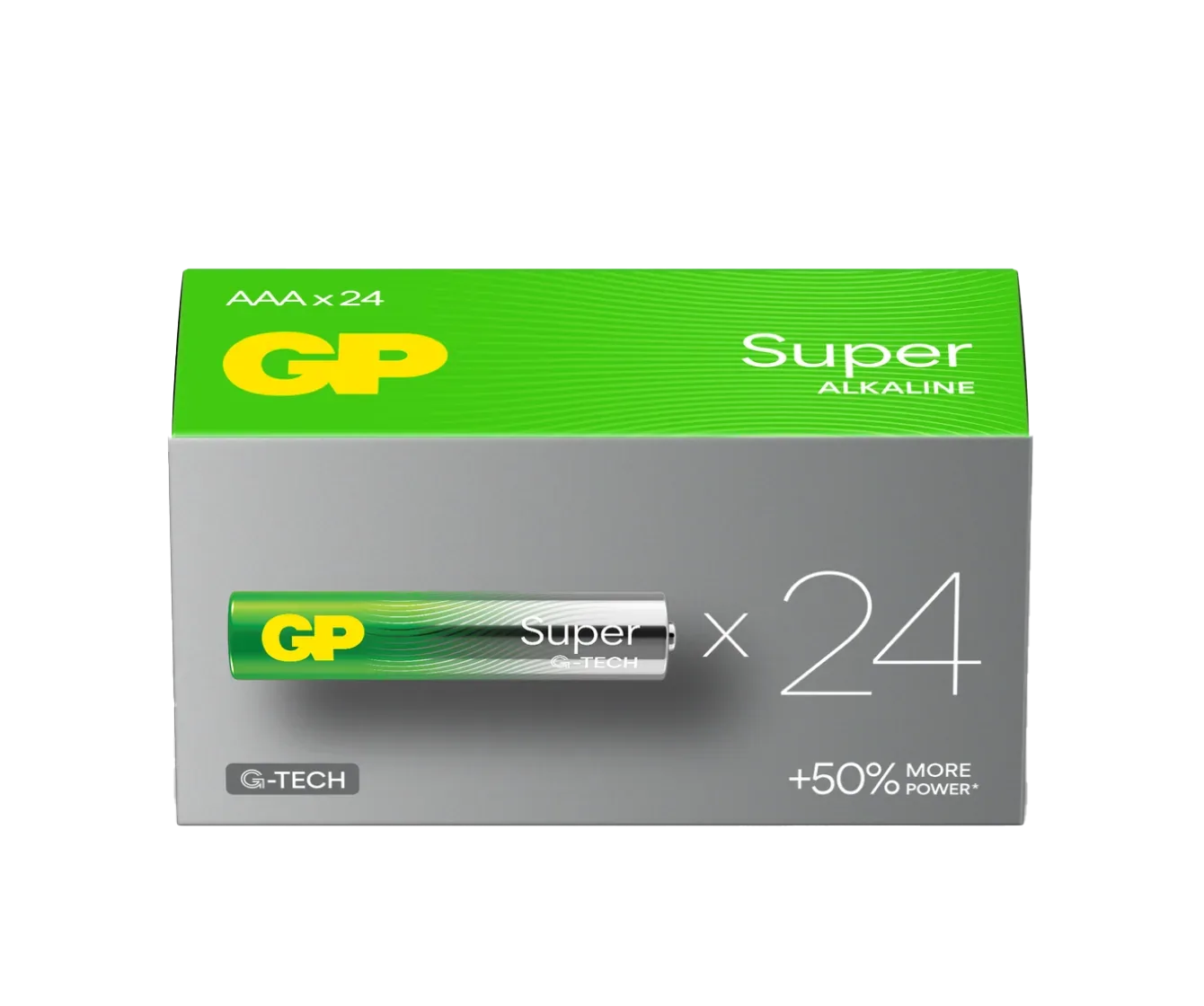 GP Super Alkaline AAA Battery LR03 1.5V, Pack of 24