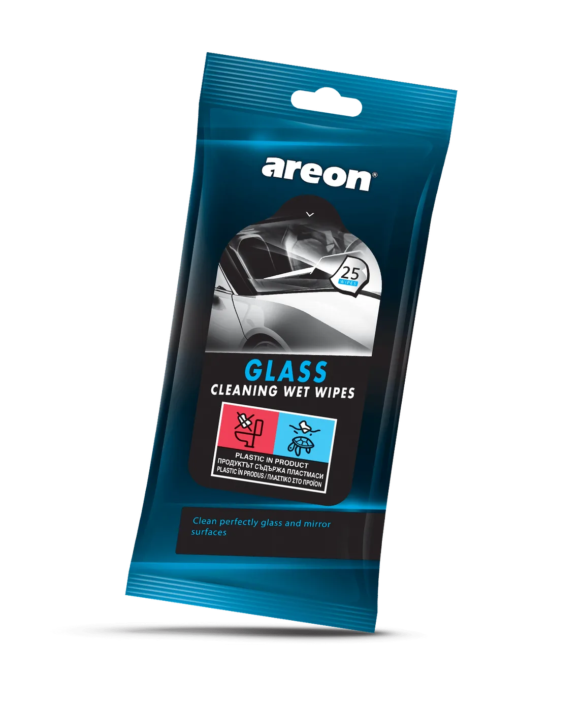 Areon Car Care Glass Cleaning Wet Wipes CWW03