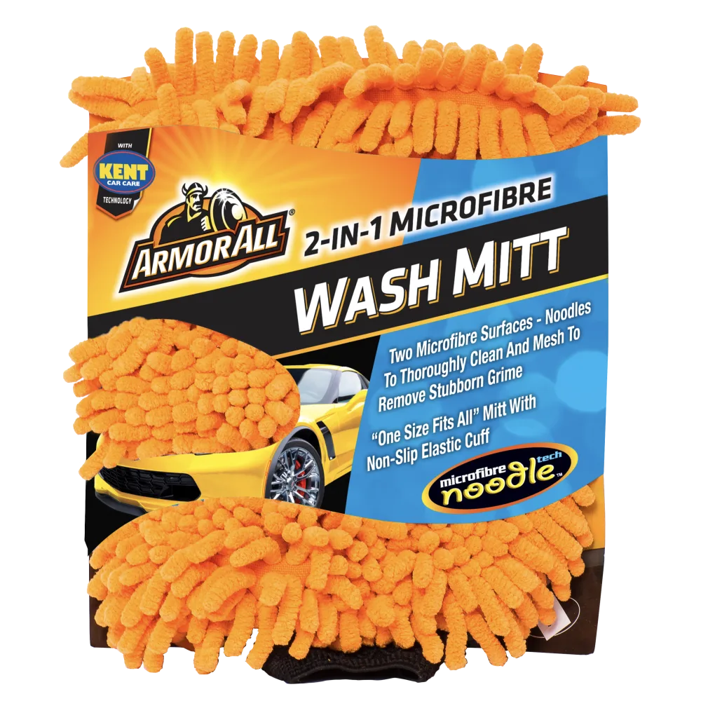 Armor All 2 in 1 Microfibre Noodle Wash Mitt