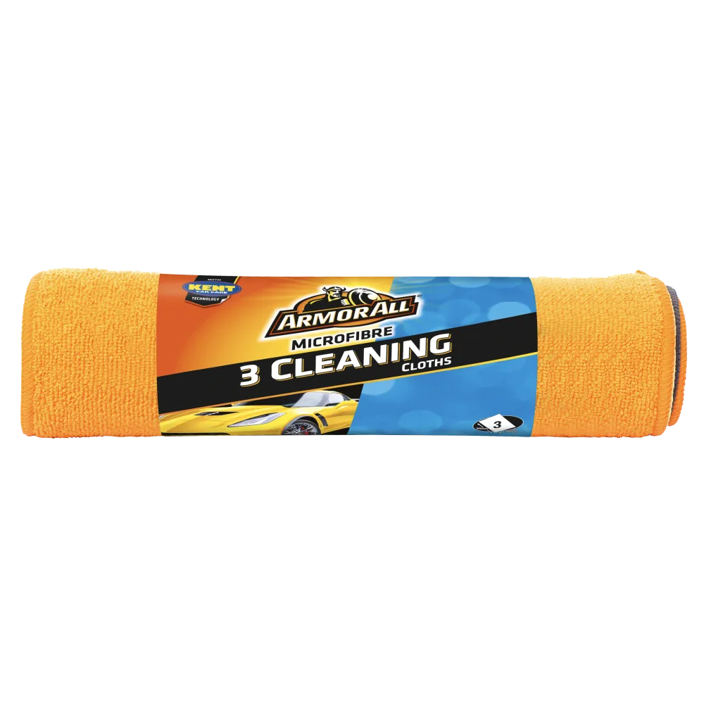 Armor All Microfibre Cleaning Cloths, 3 Pack