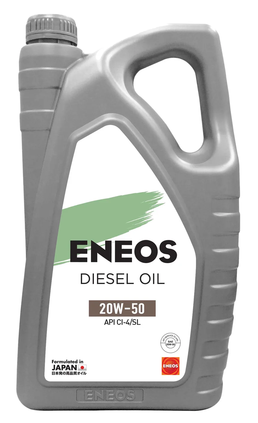 ENEOS 20W-50 CI-4/SL Mineral Diesel Engine Oil, API CI-4 / CH-4 / SL - Carton of 4 x 5 L