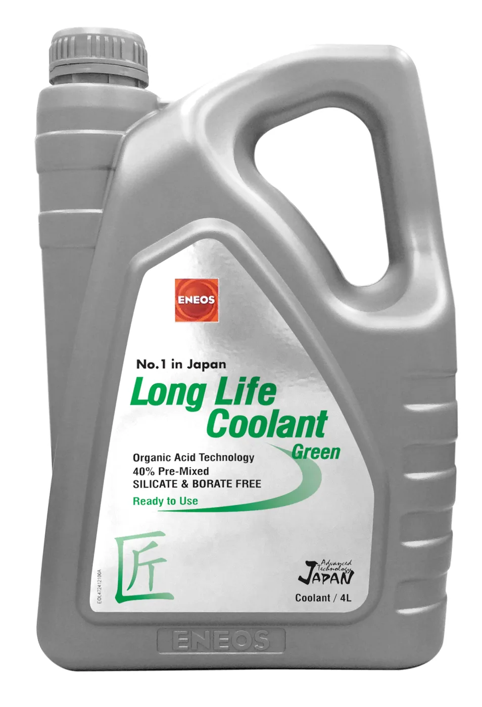 ENEOS Long Life Coolant Green 40% Pre-Mixed Ready-to-Use Antifreeze - Carton of 12 x 1 L