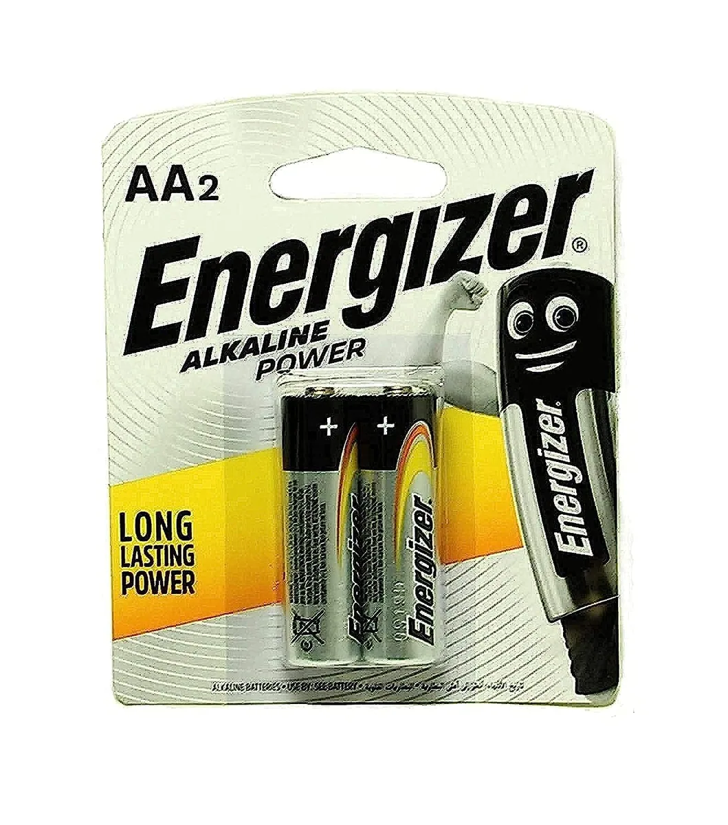 Energizer Alkaline Power AA Alkaline Batteries, Pack of 2