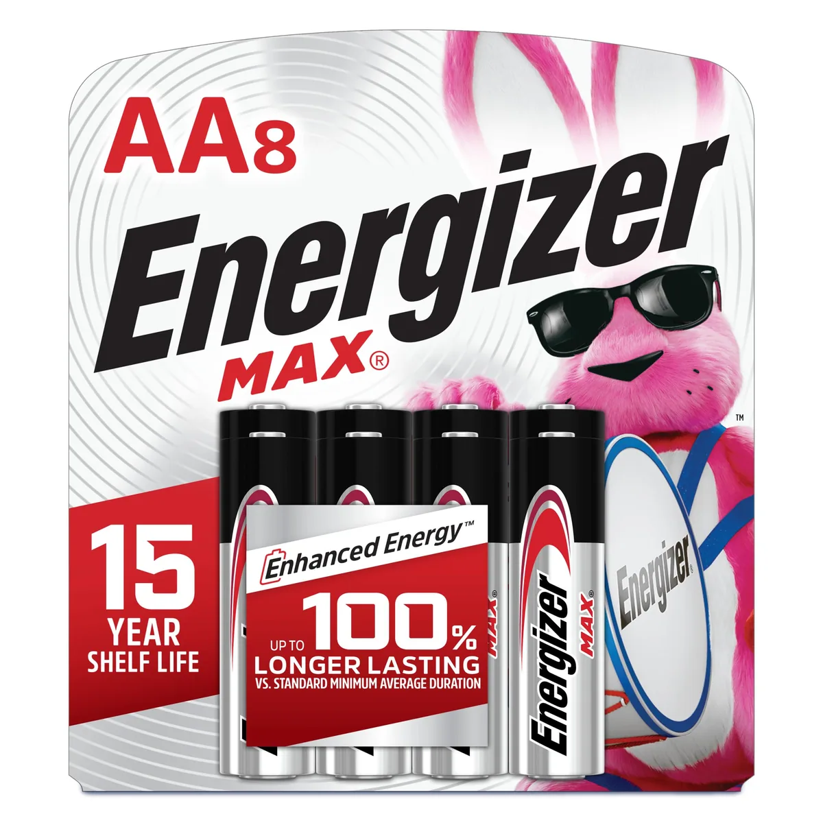 Energizer MAX AA Alkaline Batteries, Pack of 8