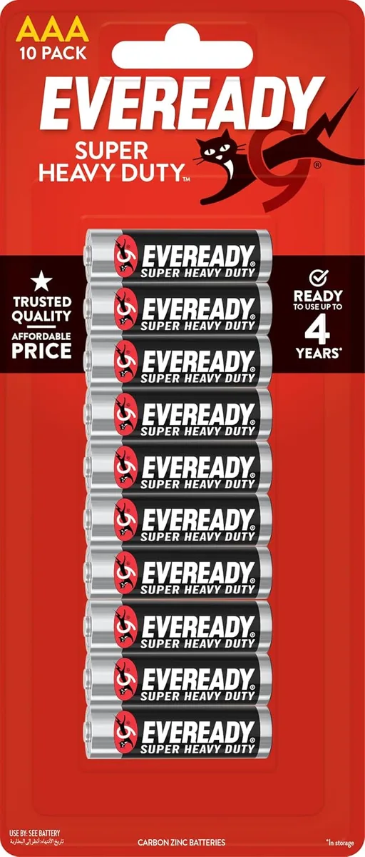Eveready Super Heavy Duty AAA (1212), Pack of 10