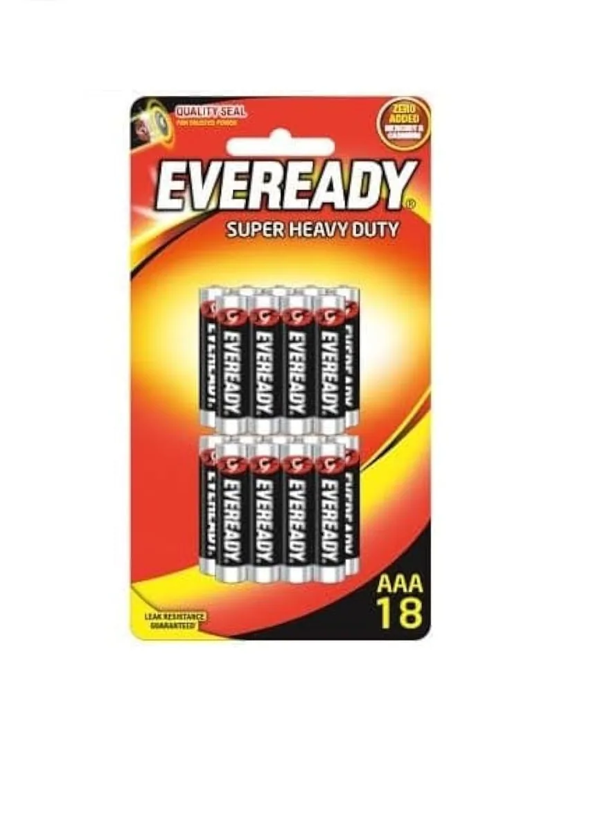 Eveready Super Heavy Duty AAA (1212), Pack of 18
