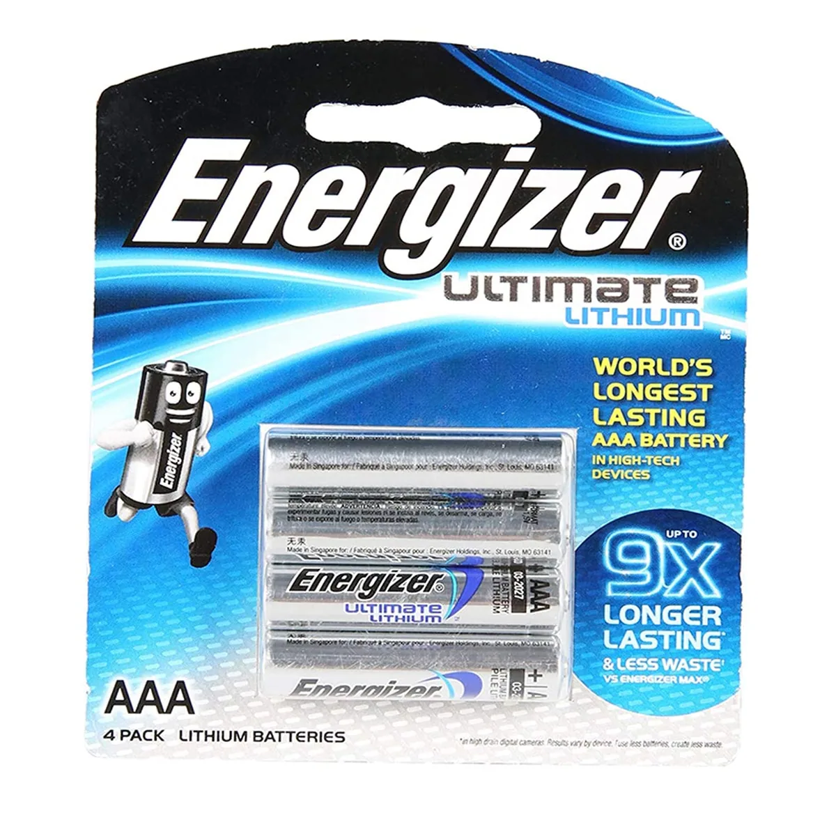 Energizer Ultimate Lithium AAA, Pack of 4