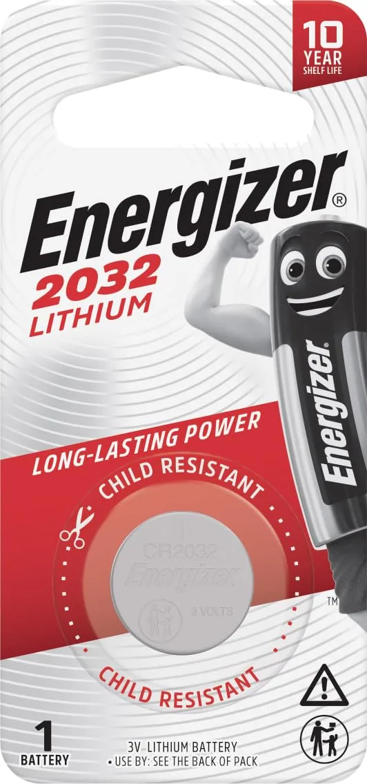 Energizer 2032 Lithium Coin, Pack of 1