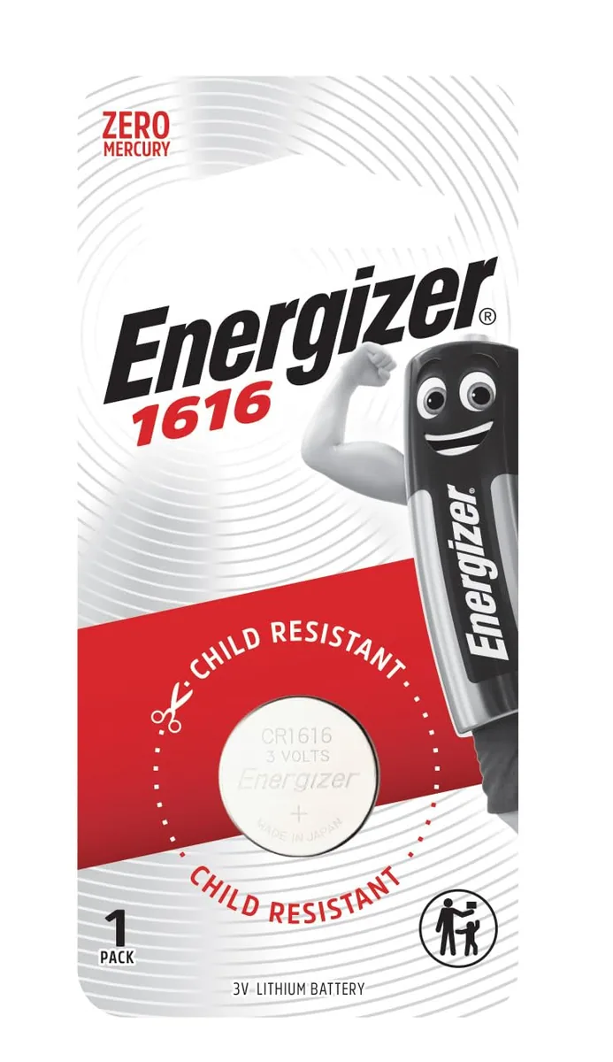 Energizer 1616 Lithium Coin, Pack of 1