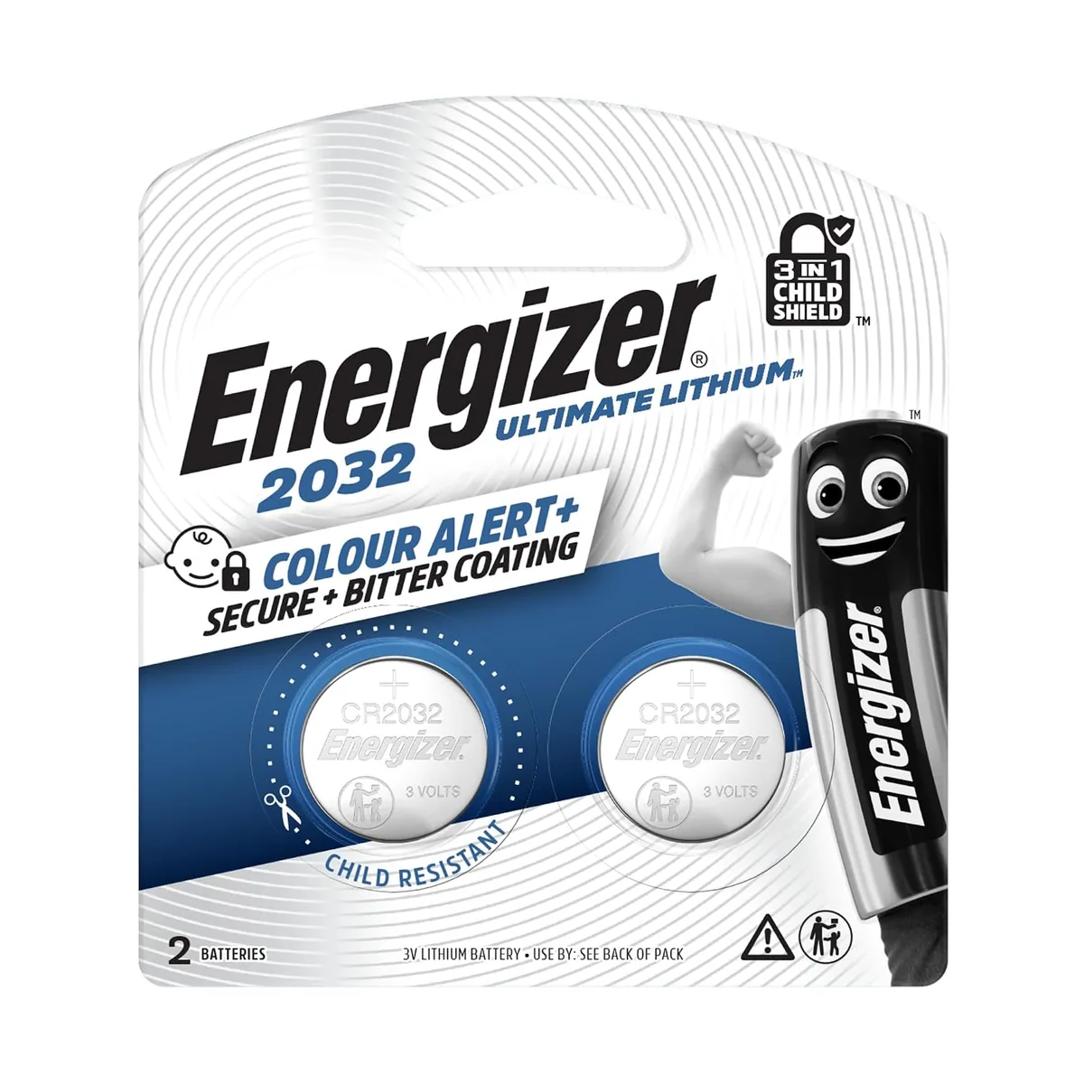 Energizer Ultimate Lithium Coin 2032, Pack of 2