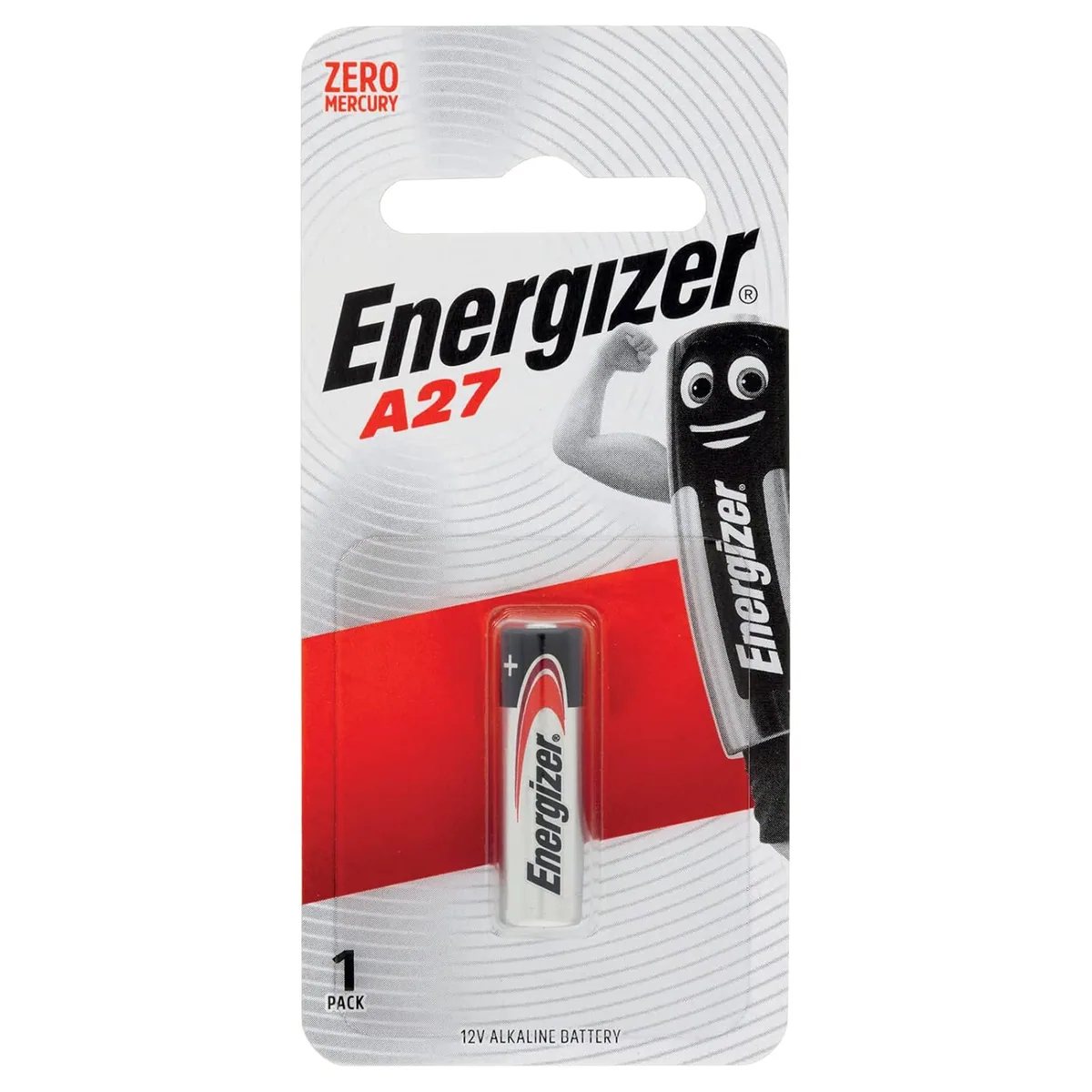Energizer A27 Miniature Alkaline, Pack of 1