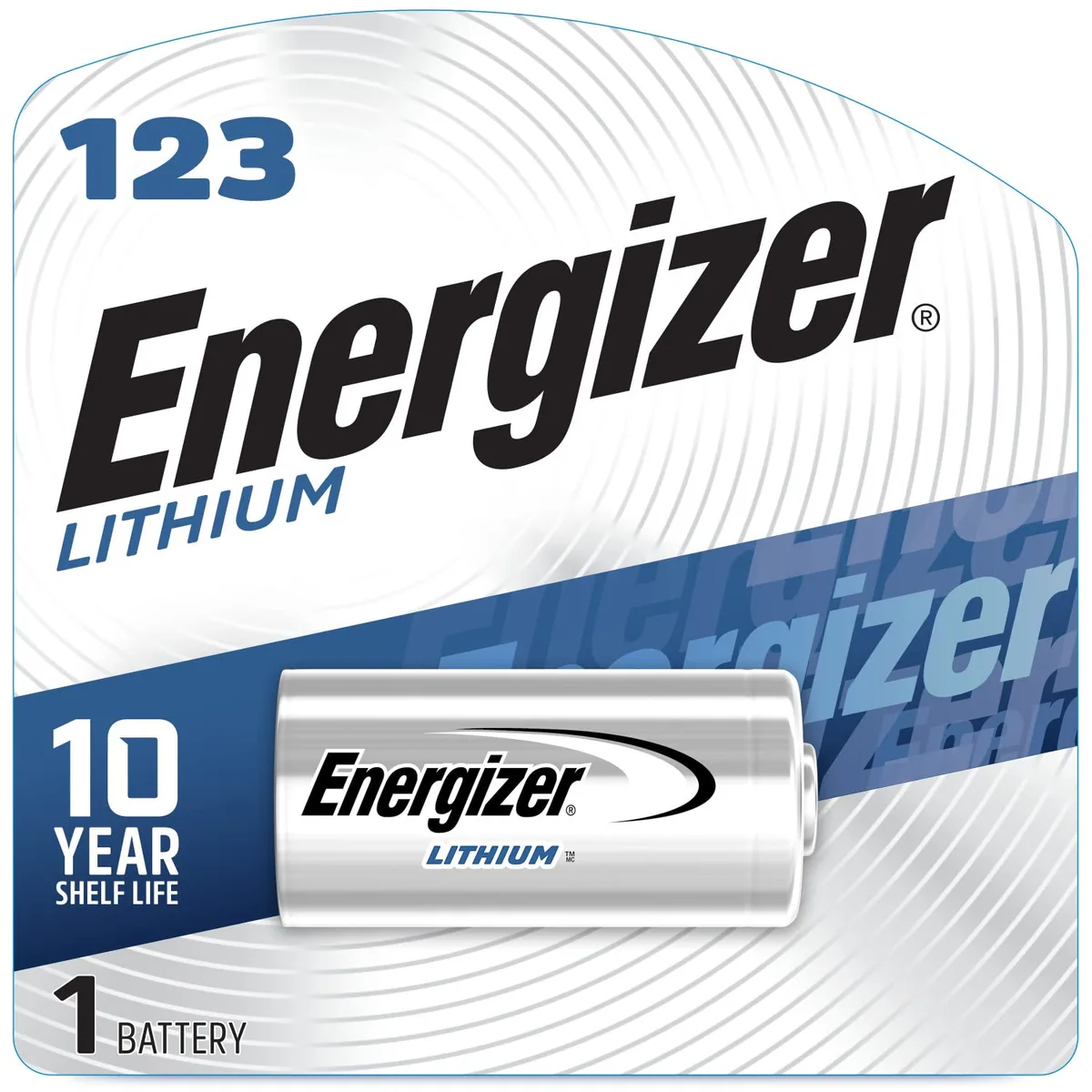 Energizer 123 Lithium Photo, Pack of 1