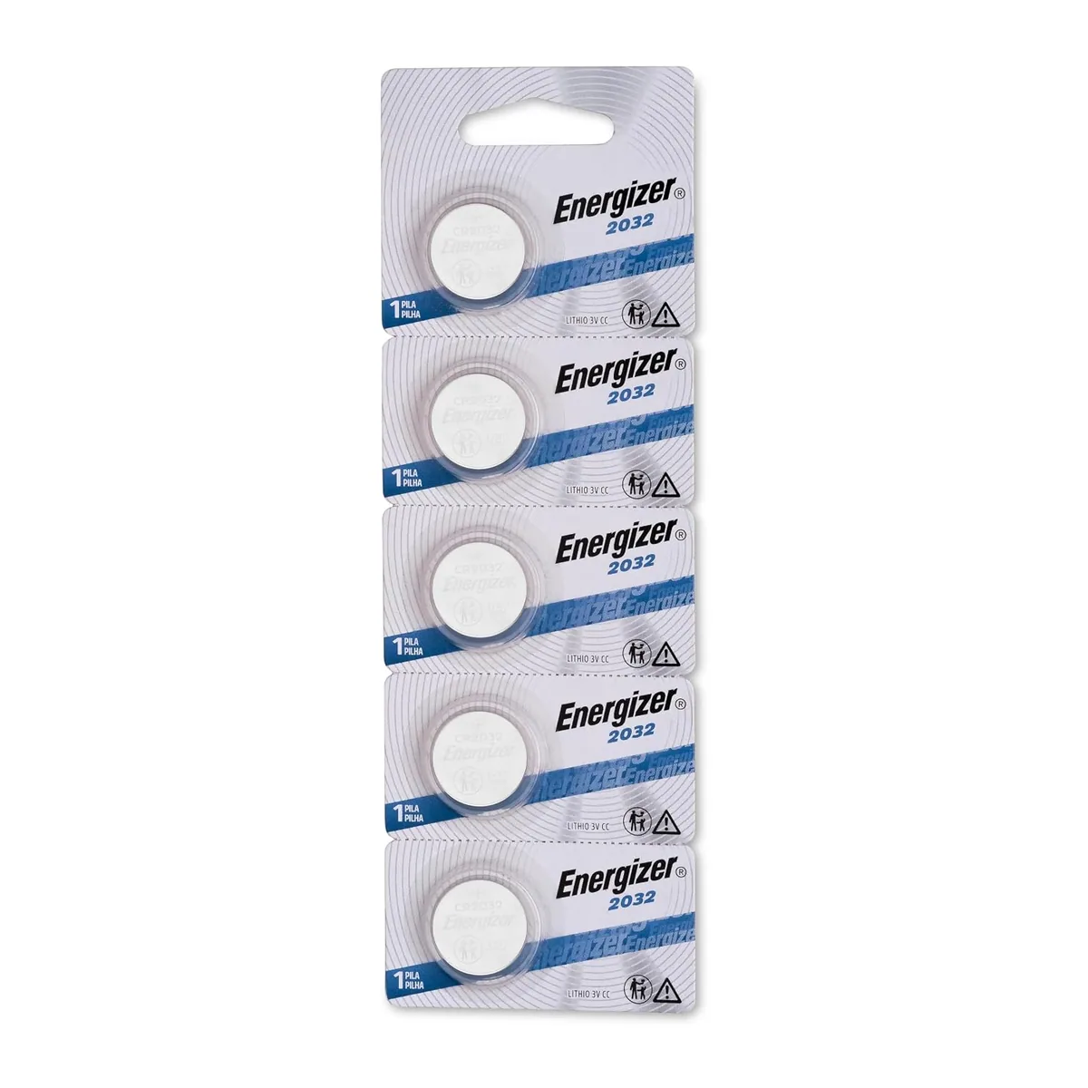 Energizer 2032 Lithium Coin, 5 x 1-cell wholesale strip
