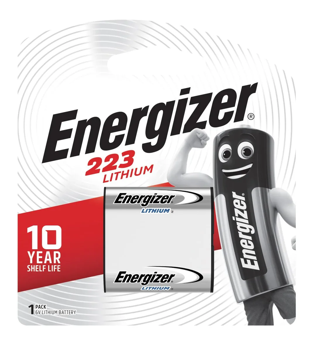 Energizer 223 Lithium Photo, Pack of 1