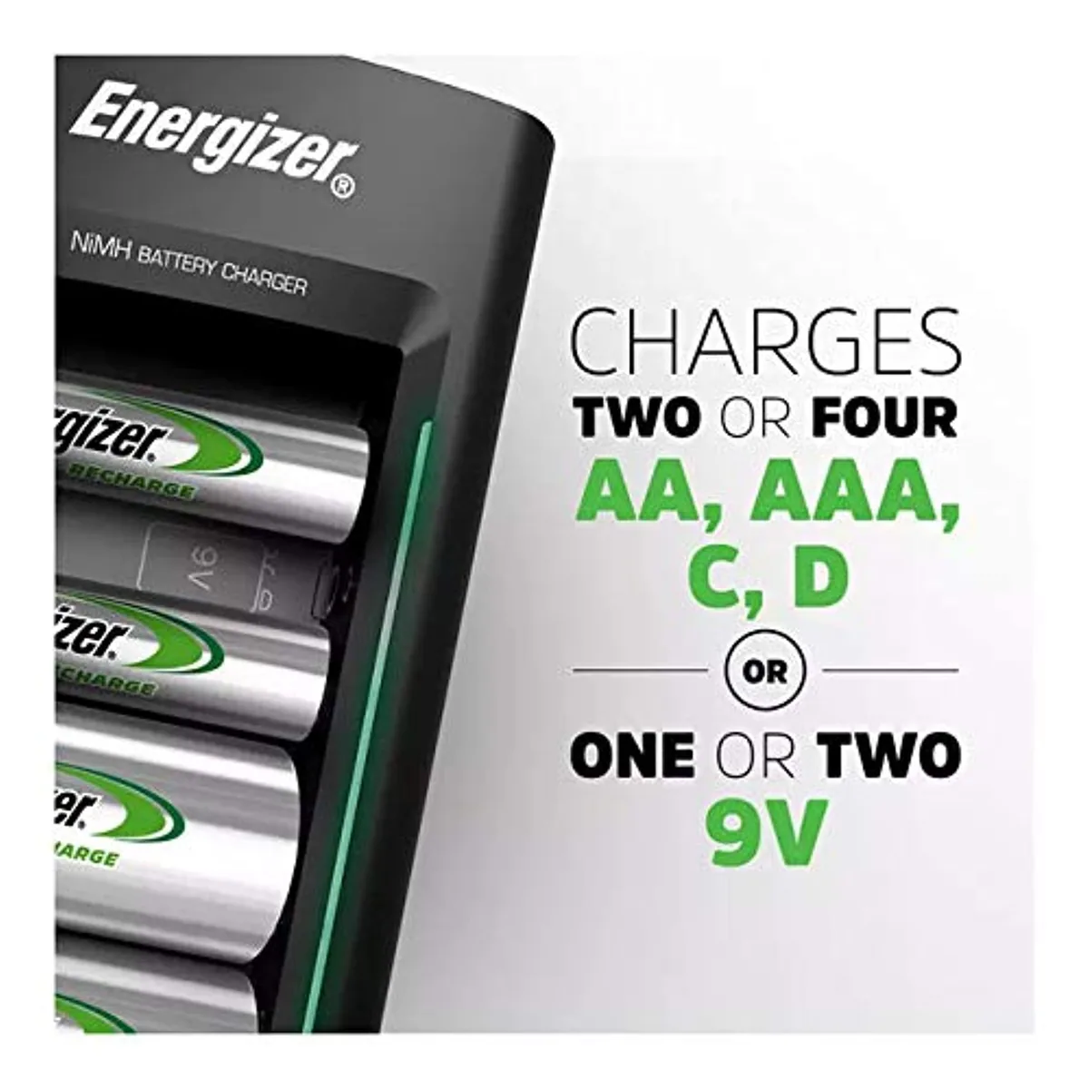 Energizer Universal Charger (S696N) for AA, AAA, C, D and 9V NiMH