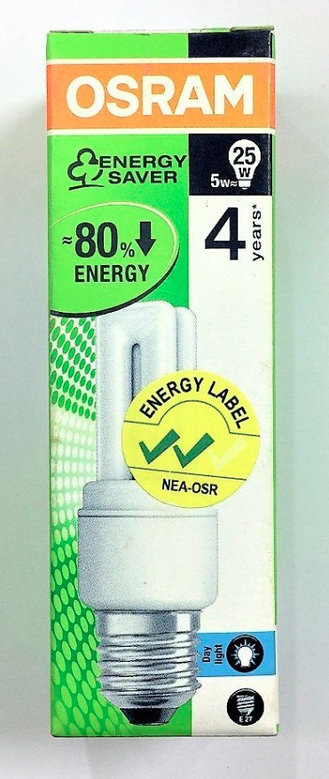 Osram Energy Saver T3 5W Day Screw