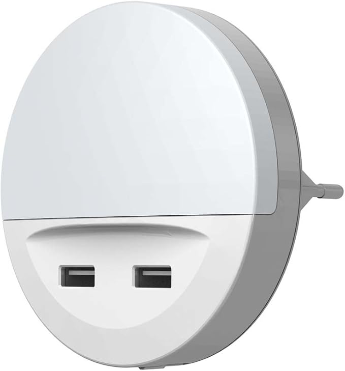 Osram Lunetta Socket Night Light Usb-2.1A With Sensor.