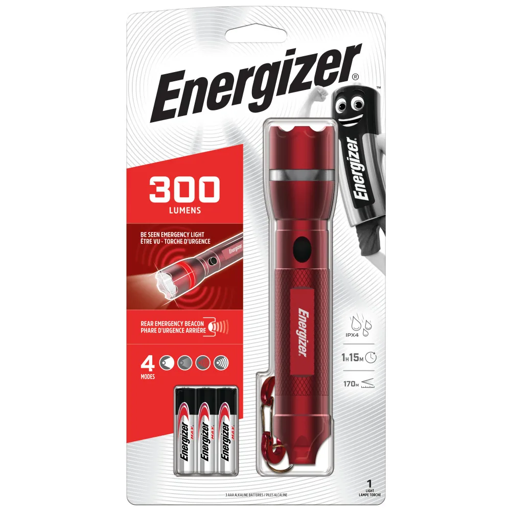 Energizer Emergency Metal Light, 300 Lumens