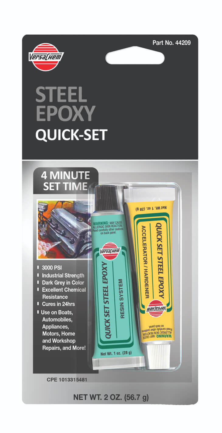 Versachem 4 Minute Steel Epoxy 2 Oz 44209