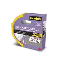 3M Scotch Delicate Surface Masking Tape 2080, 24 mm x 41 m, Purple