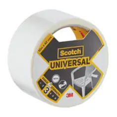 3M Scotch Universal Duct Tape 2904, White, 48 mm x 10 m