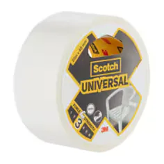 3M Scotch Universal Duct Tape 2904, White, 48 mm x 25 m