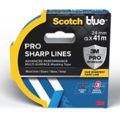 3M ScotchBlue PRO Sharp Lines Advanced Masking Tape 2093, 24 mm x 41 m