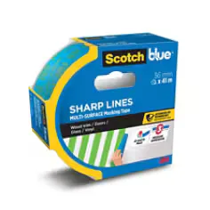 3M ScotchBlue Sharp Lines Masking Tape 2093, 36 mm x 41 m