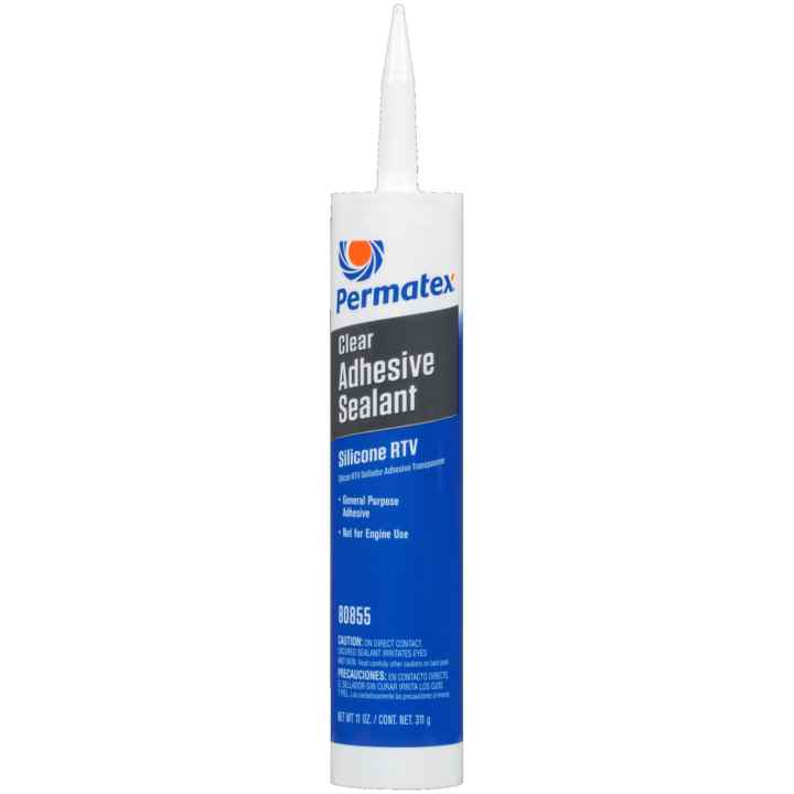 Permatex 66C Clear Adhesive Sealant Rtv Silicon 80855 11Oz