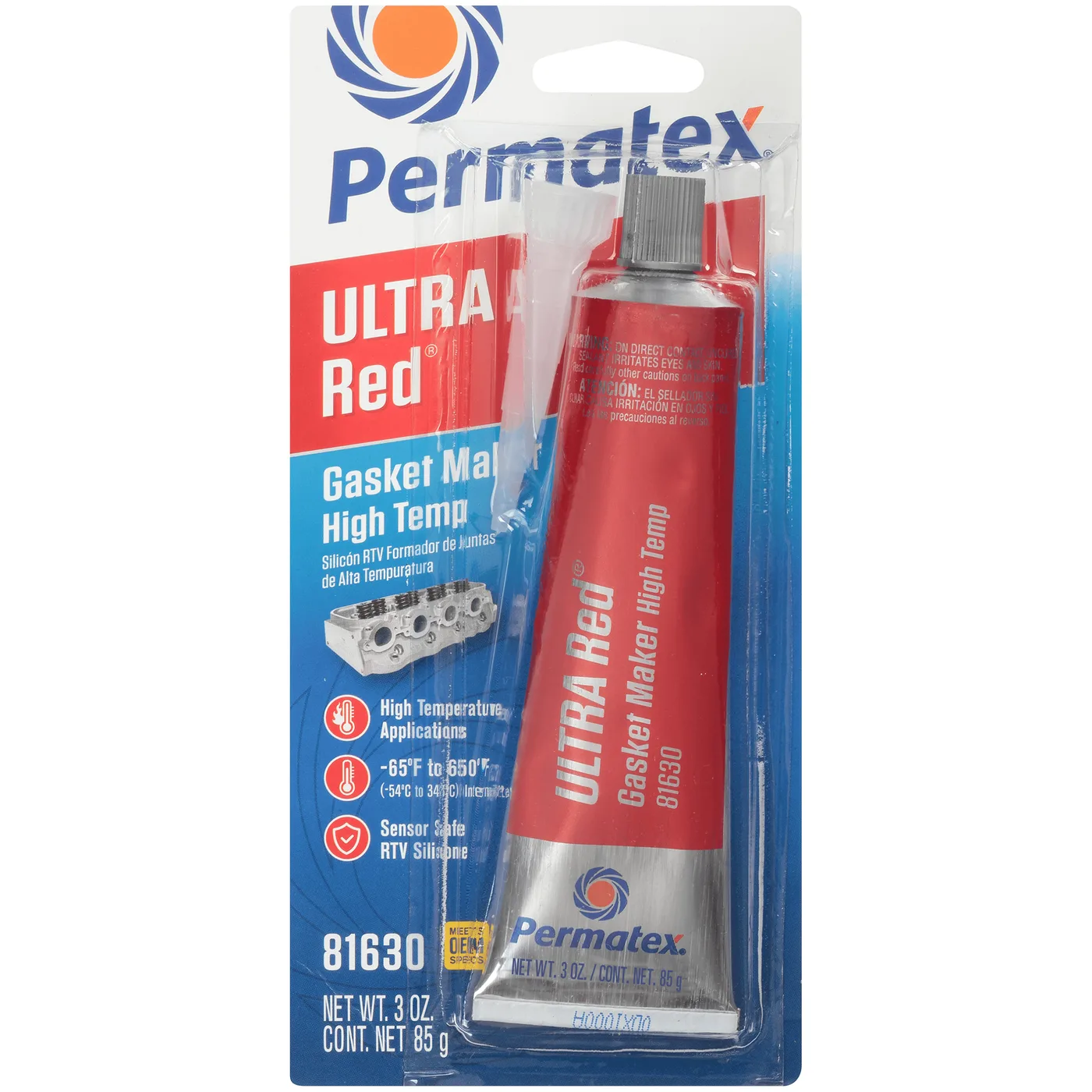 PERMATEX Red RTV SILICONE
