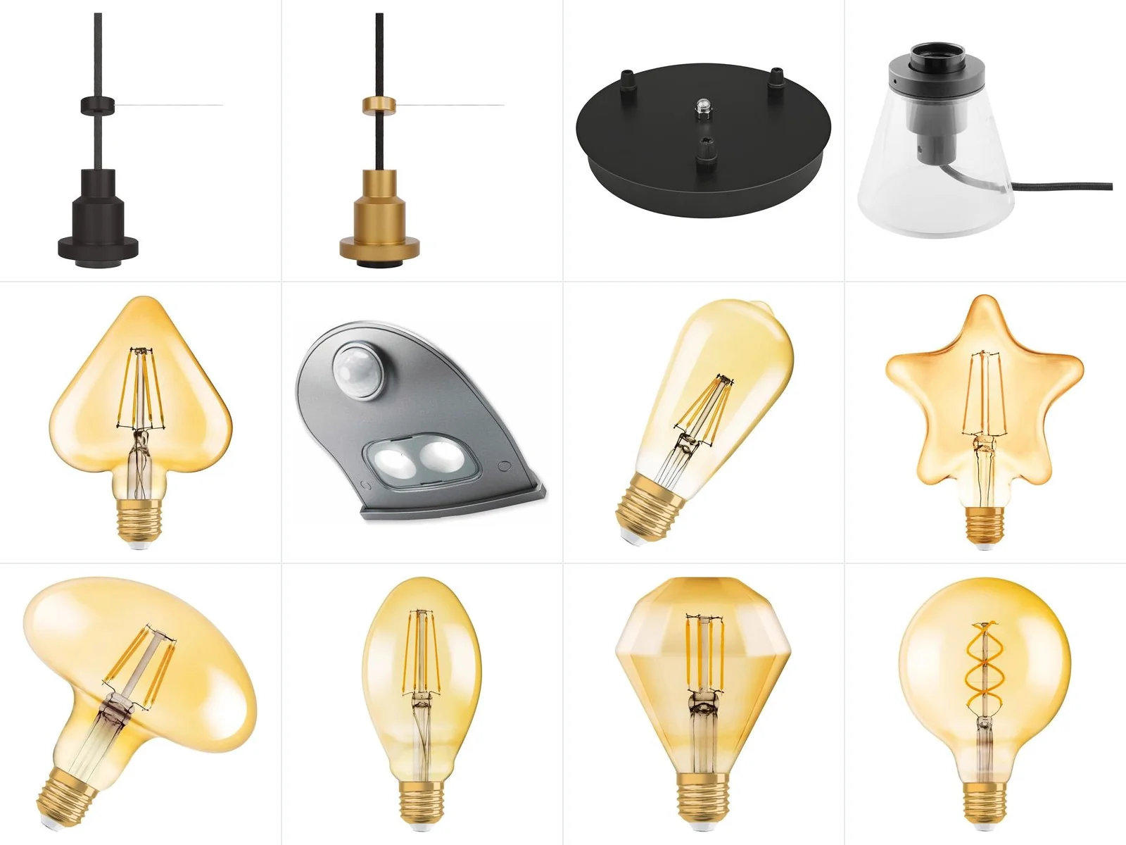 OSRAM and LEDVANCE decorative and vintage fittings held in stock