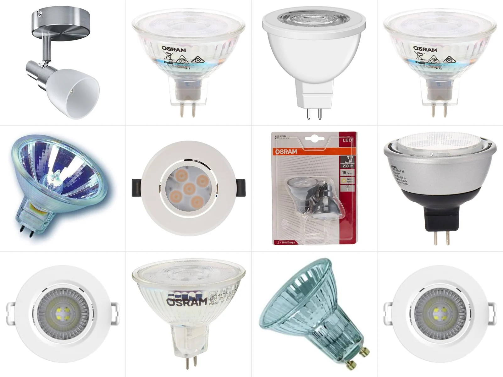 OSRAM and LEDVANCE spotlights and reflector lamps held in stock (1 of 2)