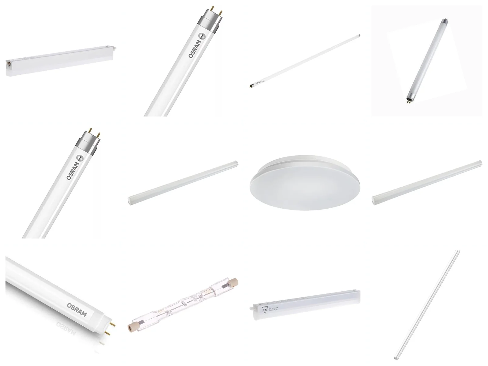 OSRAM and LEDVANCE fluorescent and LED tubes and battens held in stock (1 of 2)
