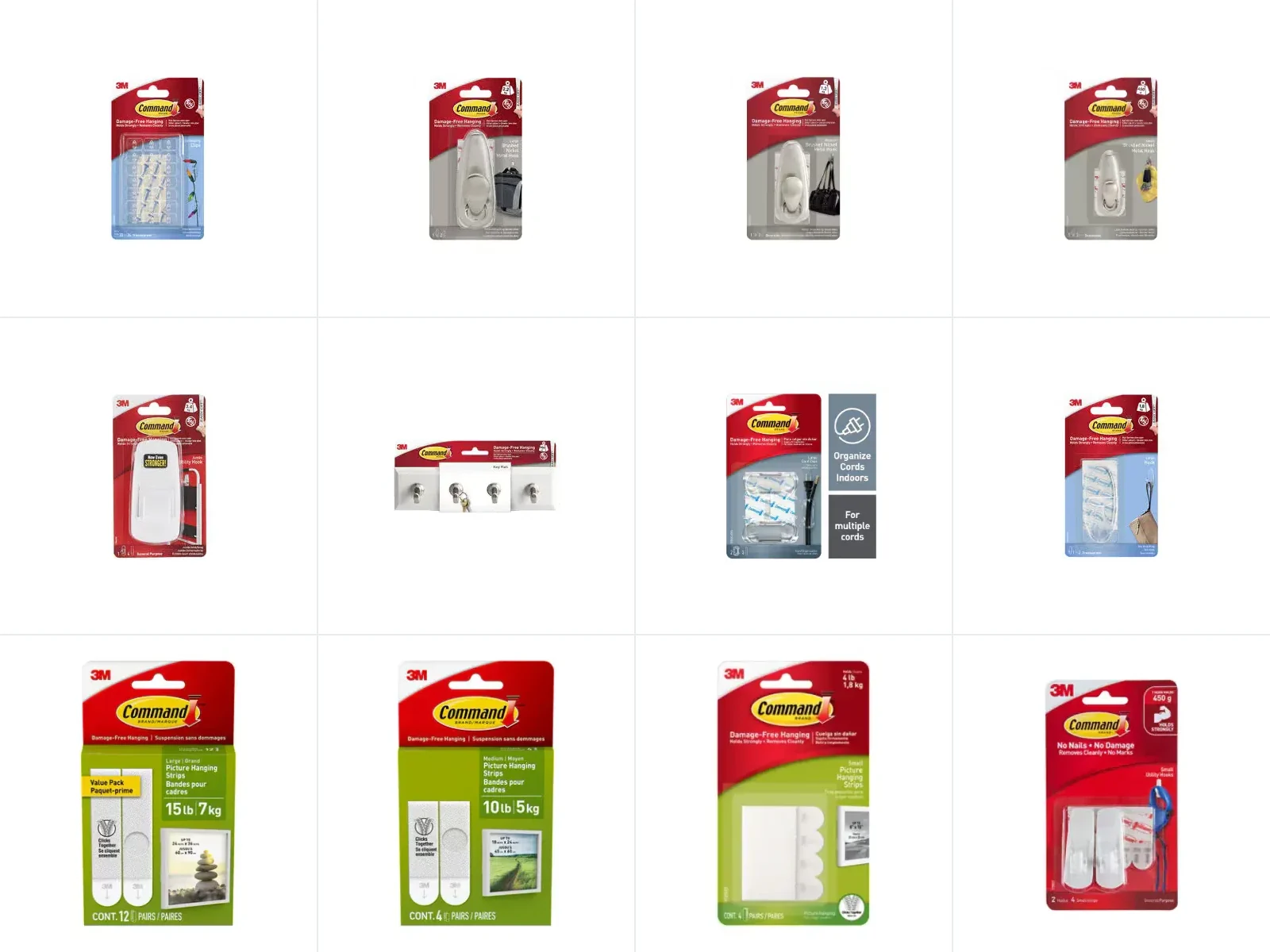 Adhesive Hooks, Clips & Hanging Strips held in stock at Lion Yard Trading (1 of 2)